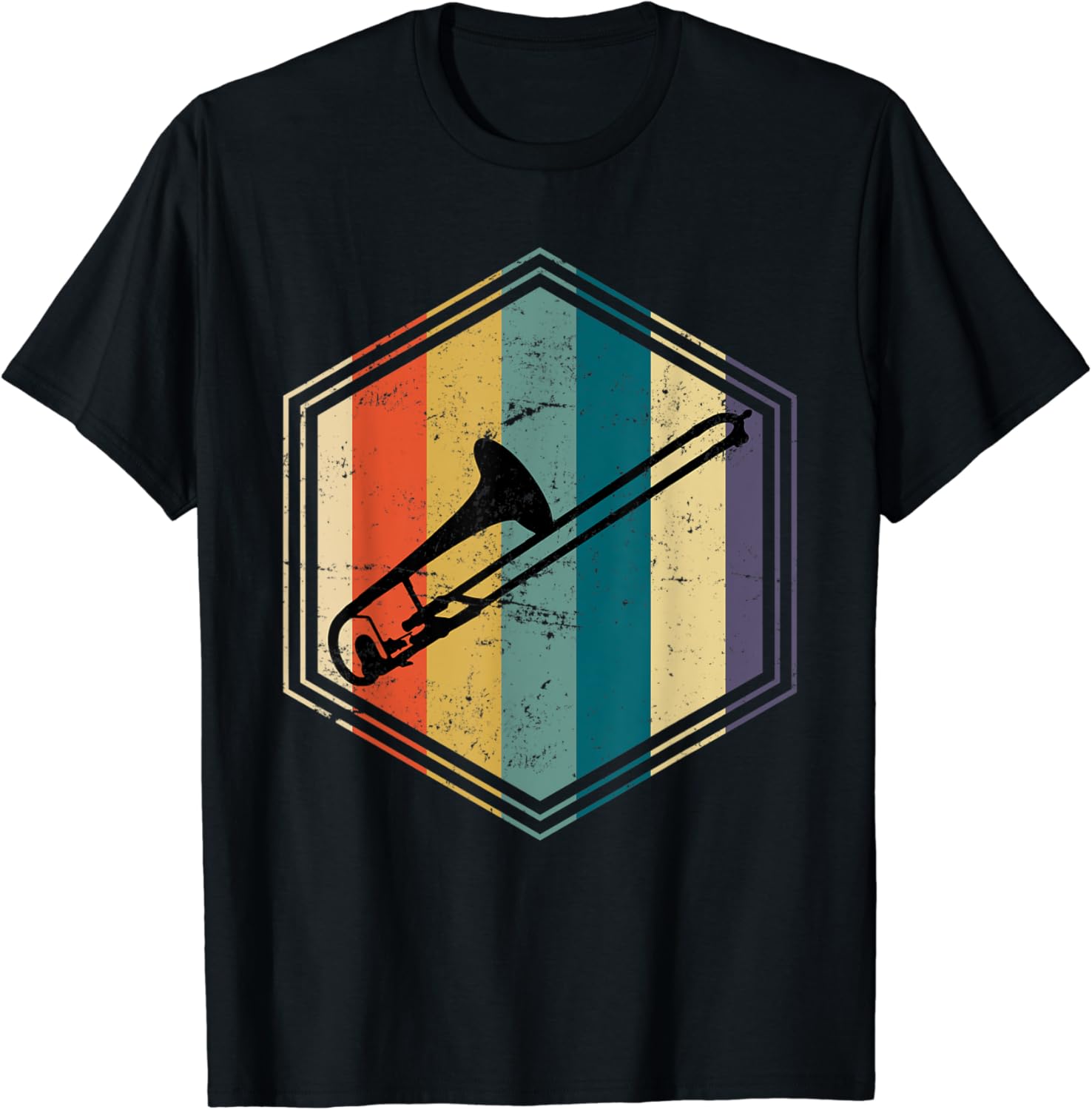 Jazz Musician Vintage Trombone TShirt Amazon.co.uk Fashion